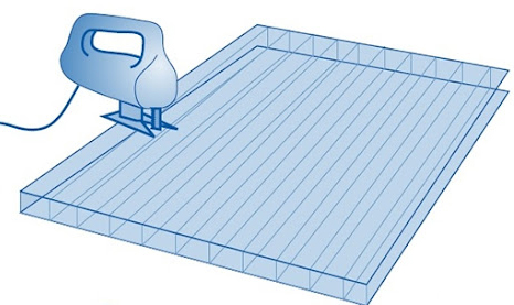 How to cut polycarbonate hollow sheets correctly